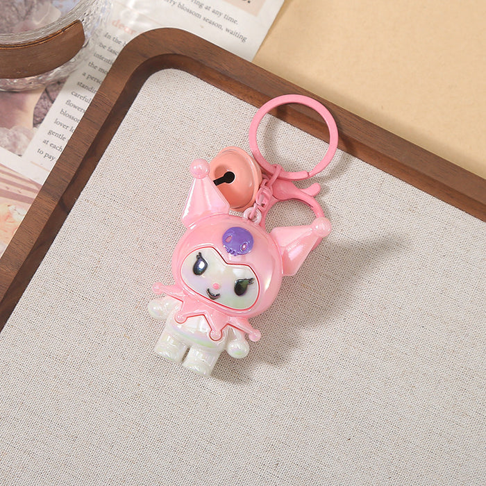 Wholesale Creative and Cute Electroplated Doll Keychain Pendant Cartoon Soft Rubber Keychain Small Gift Pendant