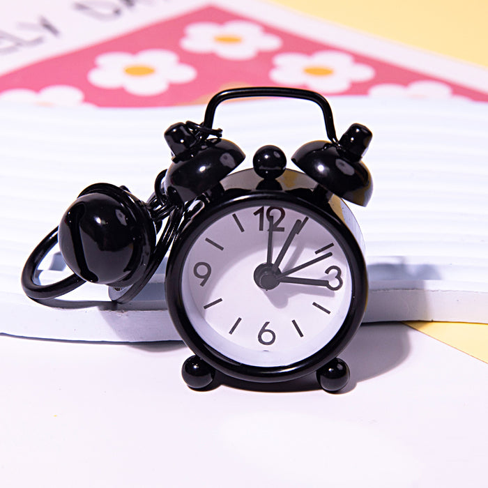 Wholesale Creative Function Mini Alarm Clock Keychain Exquisite Car Pendant