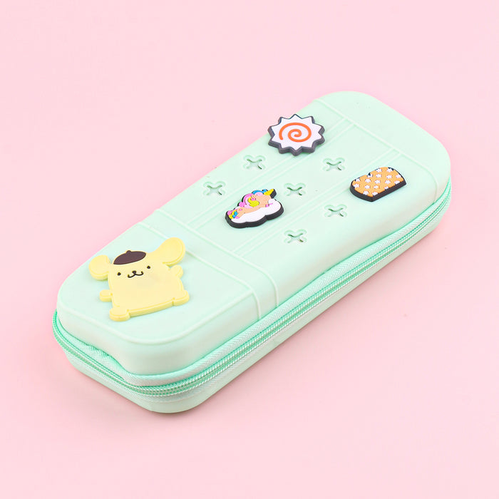 Wholesale Cute Cartoon Silicone Pencil Case DIY Creative Students Stationery Organizer Bag MOQ≥10