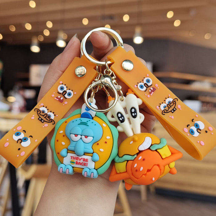 Wholesale Cartoon Silicone Doll Keychain JDC-KC-ZhuoRan024