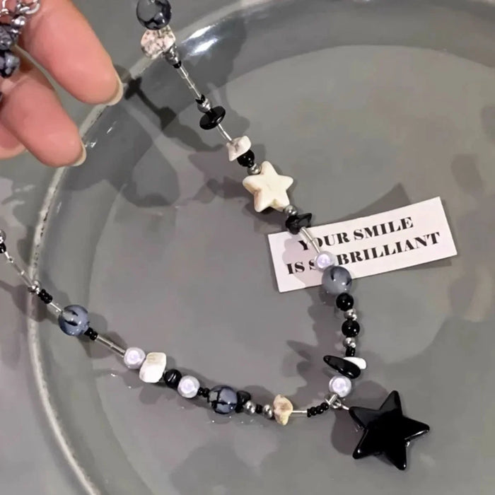 Wholesale Beaded necklace for women, light luxury, niche, high-end design, collarbone chain