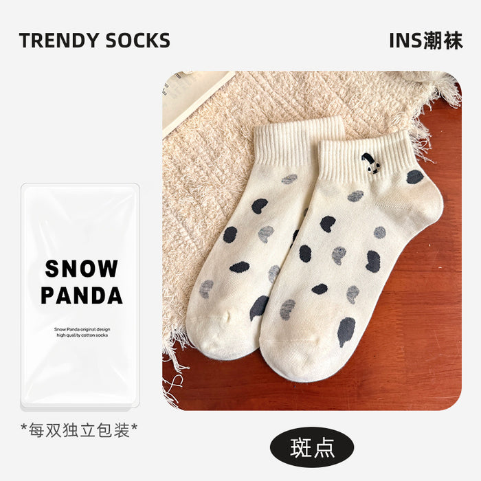 Wholesale New socks, boat socks, low cut, sweat absorbing, striped, thin, cute short tube socks