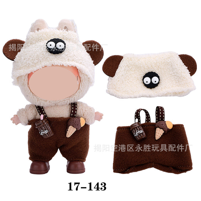 Wholesale 10pcs/set Doll clothes vinyl plush doll can be worn to replace clothes