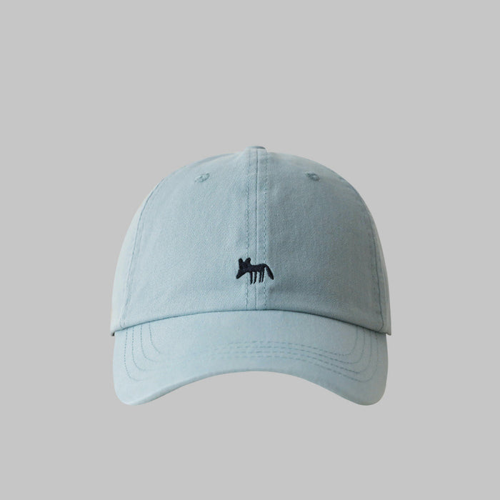 Wholesale Small Fox Embroidered Baseball Cap Sun Protection Visor Hat, Soft Top Large Hat