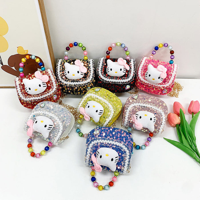Wholesale Cartoon Bunnies and Bears Synthetic Leather Shoulder Bag (S)JDC-SD-YouW020