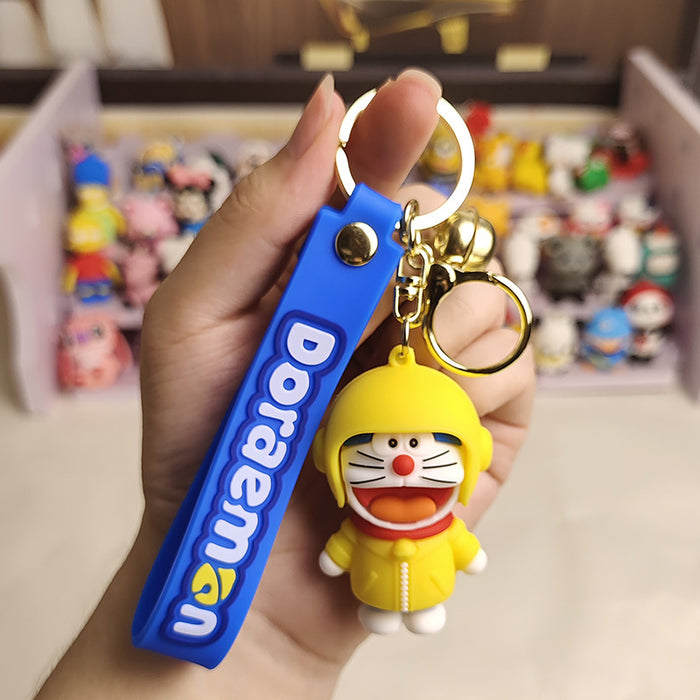 Wholesale  Cartoon  Cat  Keychain Car Key Couple Key Chain Bag Hanging Ornaments