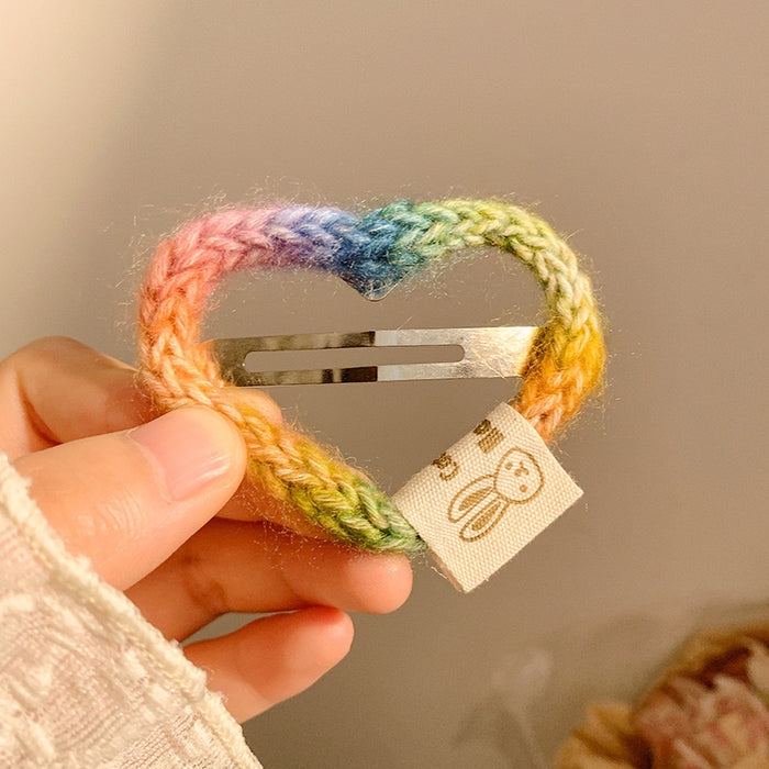 Wholesale Knitted hair clip, cute handmade hair accessory