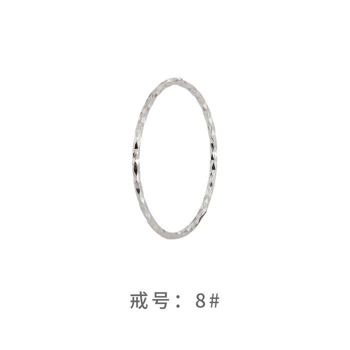 Wholesale Pure silver circle ring, layered for women, niche design, cool style, high-end fashion, personalized and simple