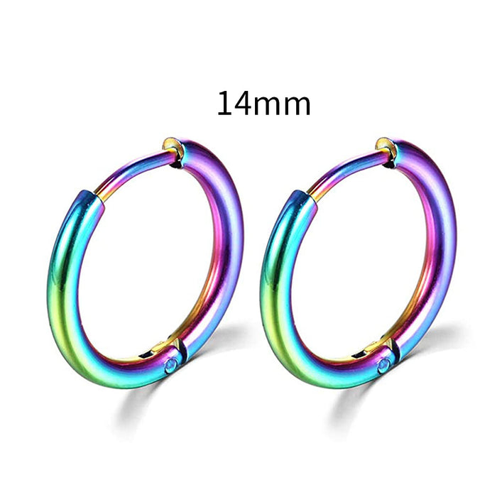 Wholesale Hot Selling Stainless Steel Earrings New Round Earrings for Men European and American Body Piercing Accessories JDC-ES-YaChen010