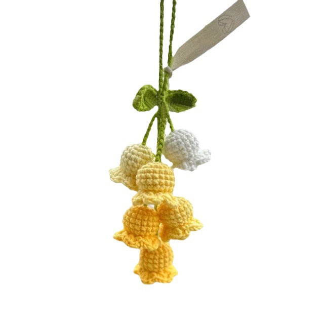 Wholesale lily pendant cute Mori finished handmade bag key gradient pendant