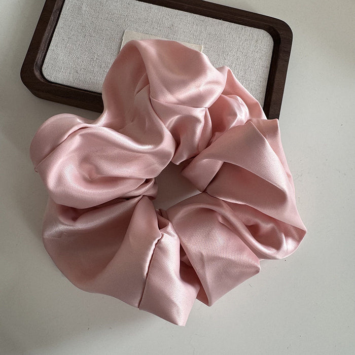 Wholesale Color Texture Fabric Satin Large Hair Band Large Hair Accessories Hair Rope