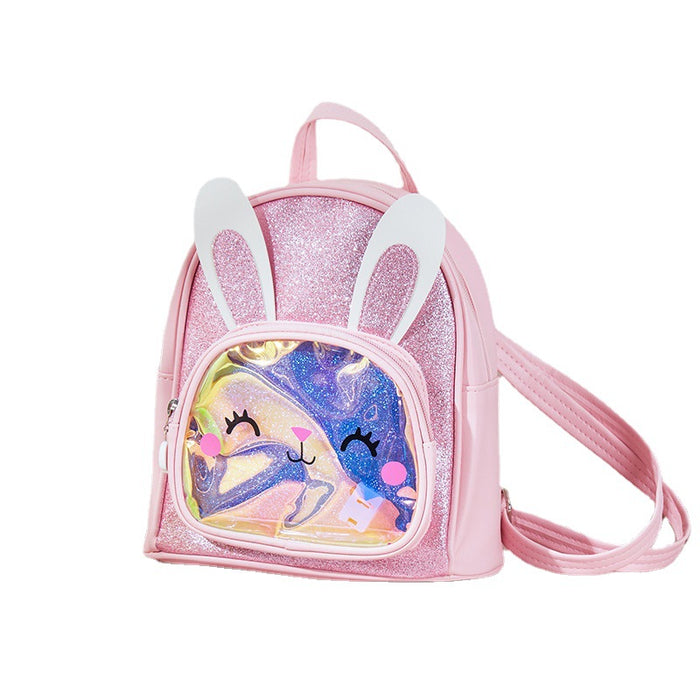 Wholesale Children' s backpack little girl leisure travel backpack sequin LED light cartoon bag
