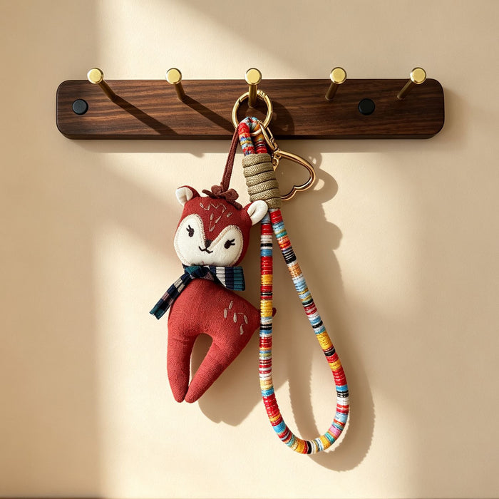 Wholesale Vintage Cute Cartoon Cloth Keychain Bag Charm Accessory