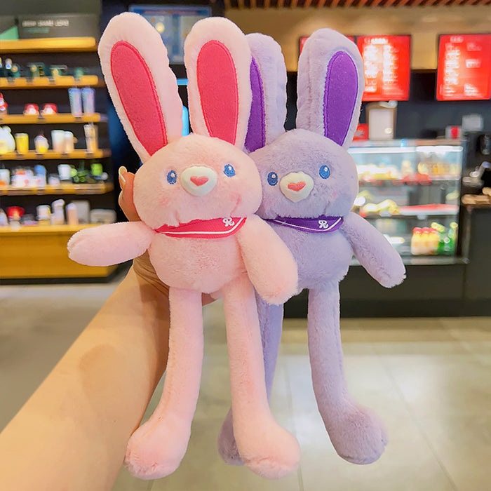 Wholesale Pulling Rabbit Cartoon Cute Plush Keychains JDC-KC-YDao103