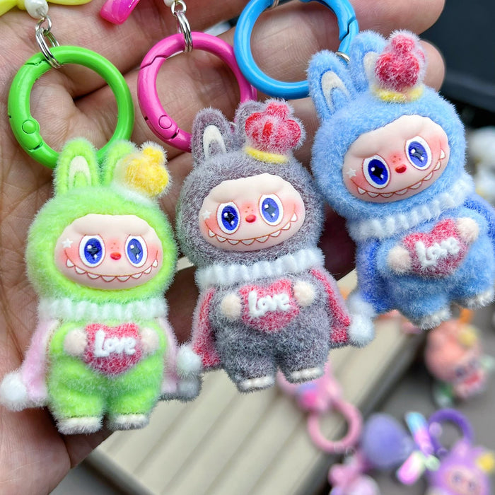 Wholesale Flocked King Figurine Keychain