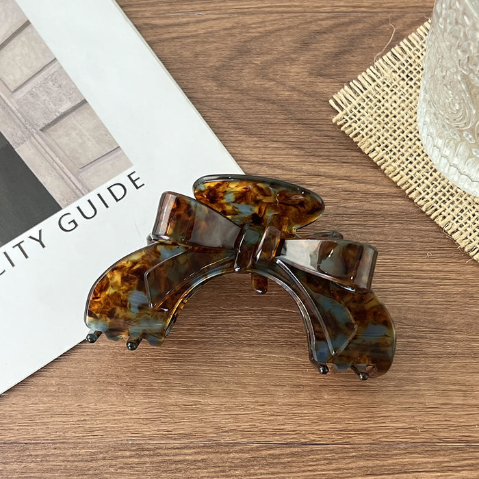Wholesale Bow Grab Clip Elegant Acetic Acid Hairpin