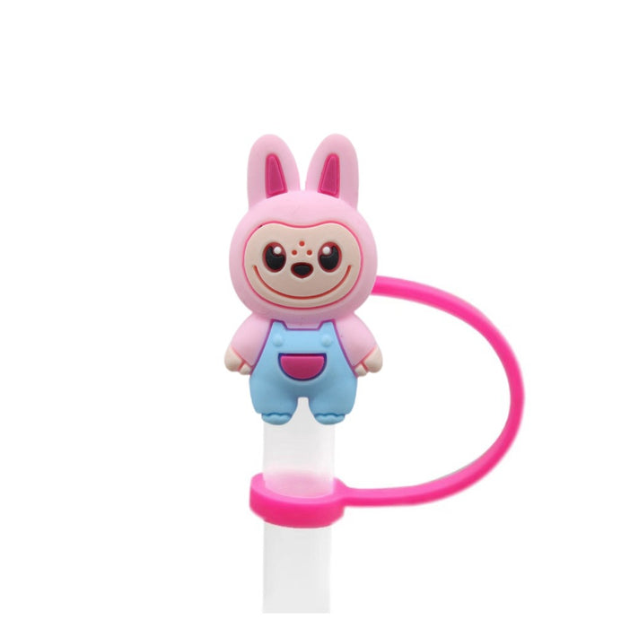 Wholesale 10pcs Creative cartoon straw cover