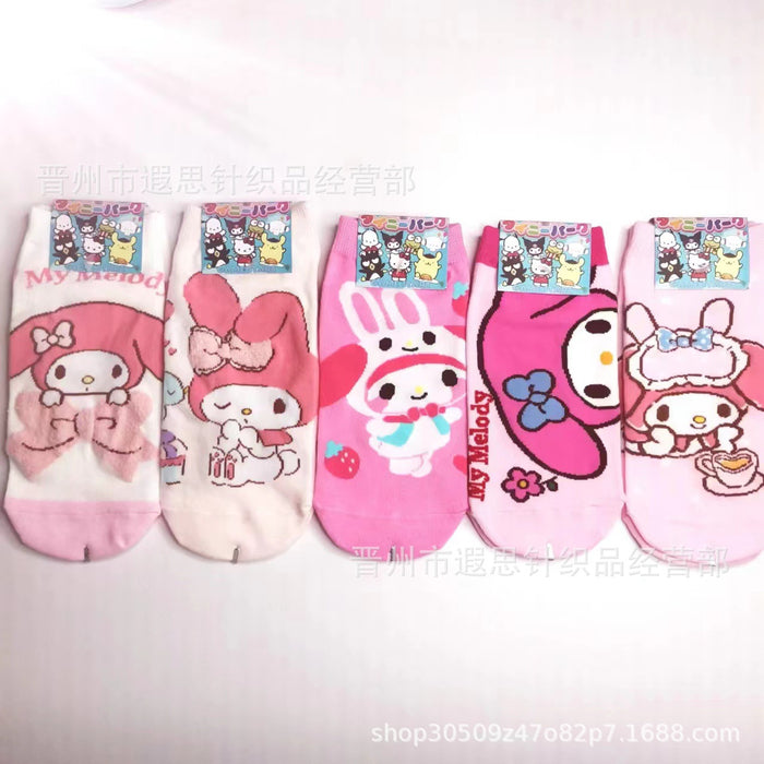Wholesale Cotton Cartoon Short Socks JDC-SK-Xiasi009