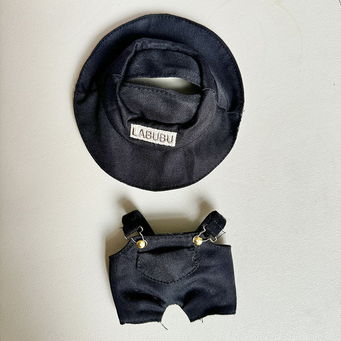 Wholesale clothes pendant party doll green fisherman suspenders Doll Accessories