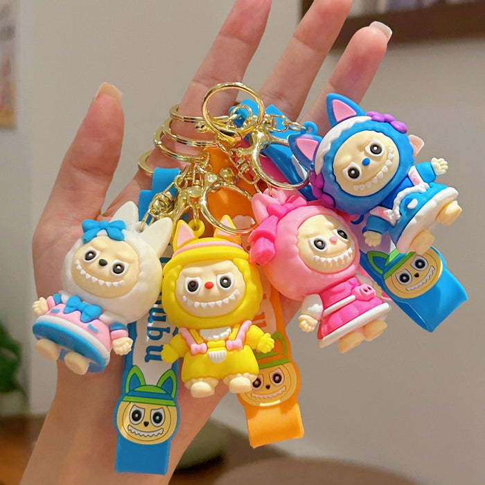 Wholesale Little Sheep Keychain Silicone Doll Pendant Keychain Accessory Small Gift Hanging Ornament