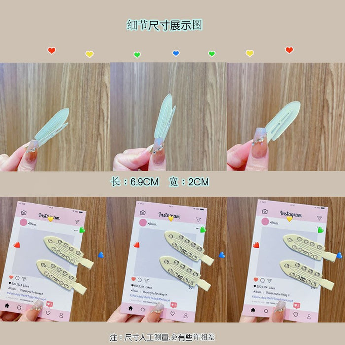 Wholesale PVC delicate duckbill clip kids'  hair clip