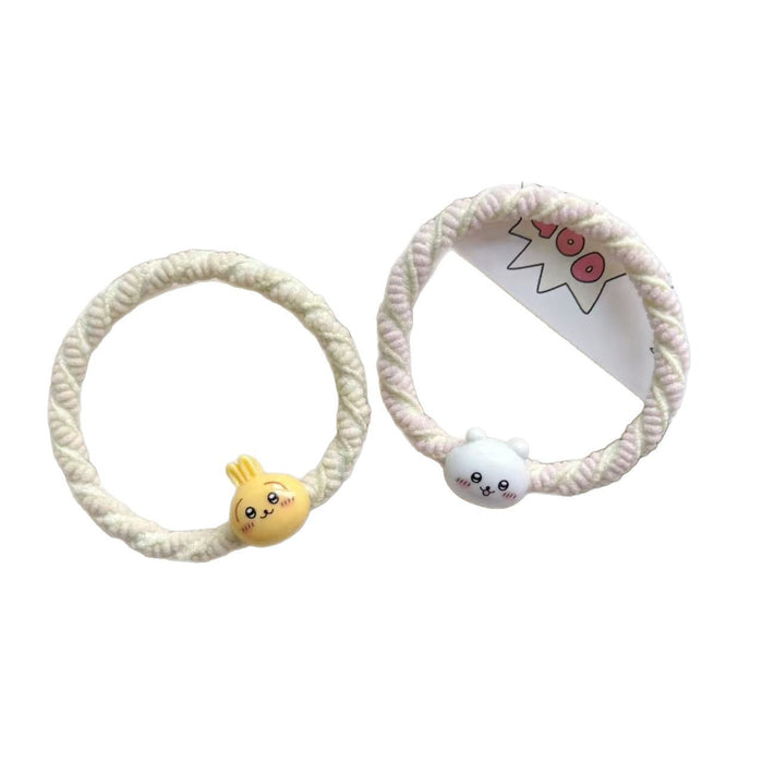Wholesale Cartoon Cute Hair Rope Sweet Ins Girly Heart Hair Tie Couple  Student Hair Accessories