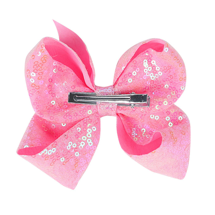 Wholesale Children's jewelry 5-inch sequin bow hair clip with hairpin