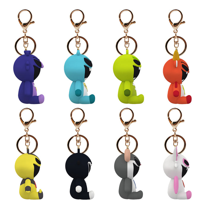 Wholesale Horror Cartoon Anime Silicone Keychains JDC-KC-HaoAn012