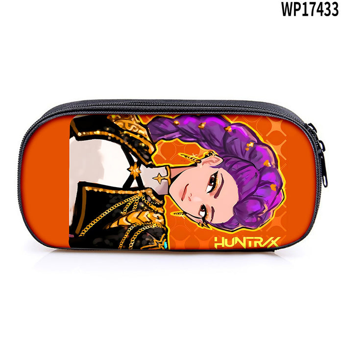 Wholesale K-POP Printed pencil case,  primary and secondary school stationery bag