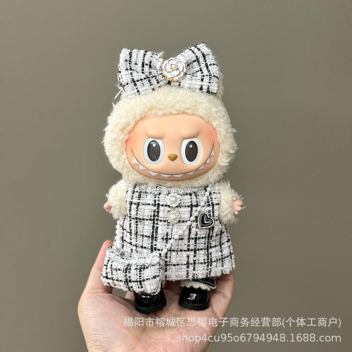 Wholesale 17cm Doll Pendant Plush Toy Clothes Set Skirt
