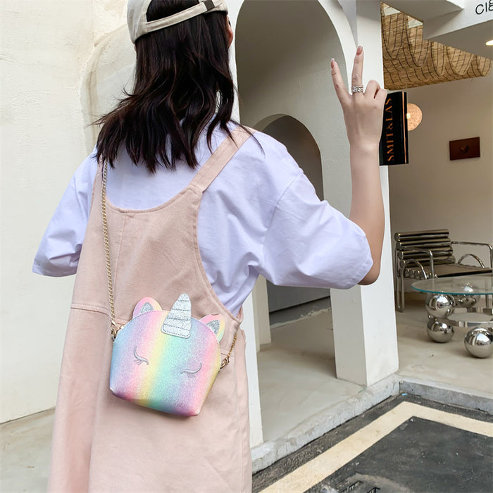 Wholesale PU Fashionable Children's Cute Shoulder Bag JDC-SD-YuanDuo011