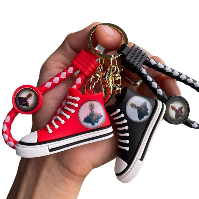 Wholesale Creative shoe keychain, car keychain, exquisite couple bag, pendant, hanging decoration, small gift wholesale