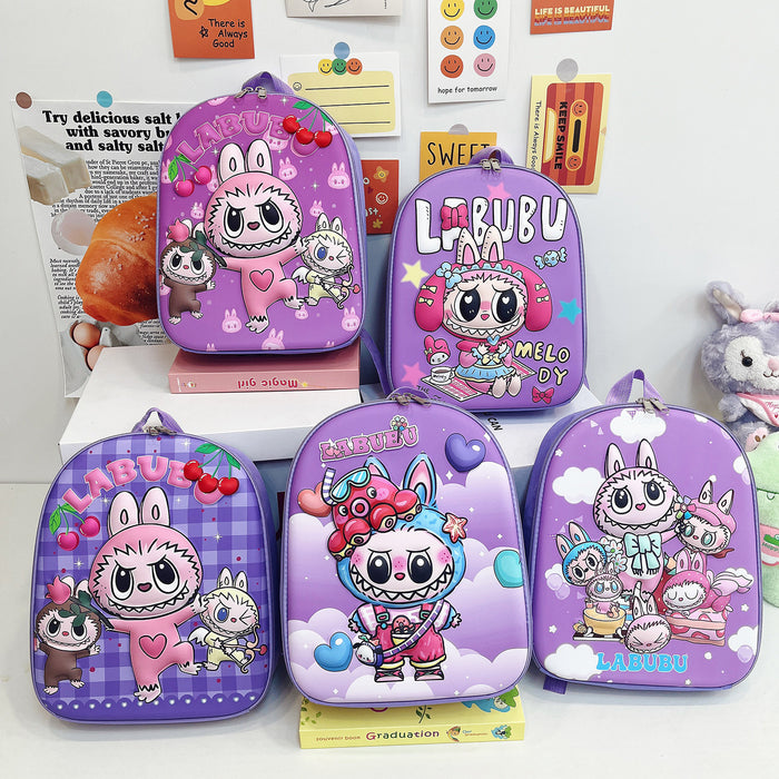 Wholesale Bag Cloth Backpack for Boys and Girls Kindergarten School Bag Baby Cartoon Hard Shell Bag
