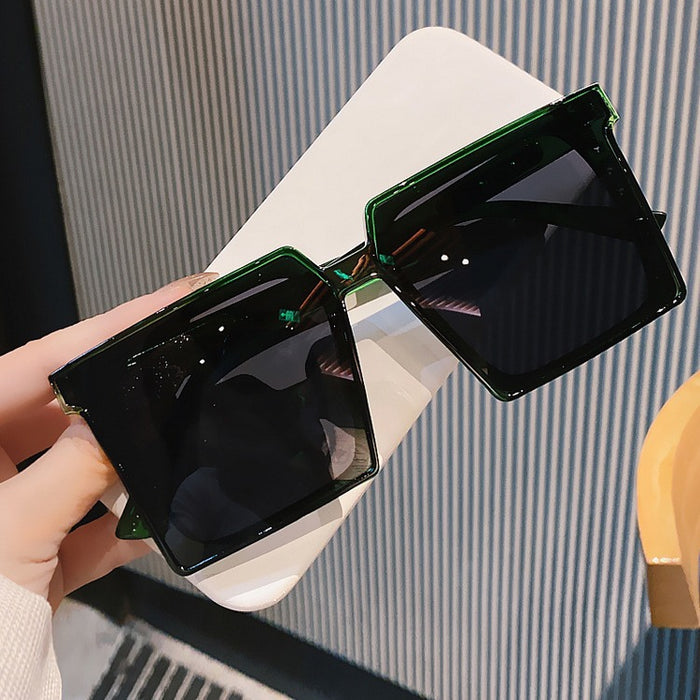 Wholesale Large frame square slimming polarized sunglasses street photography sunglasses trendy posing and matching