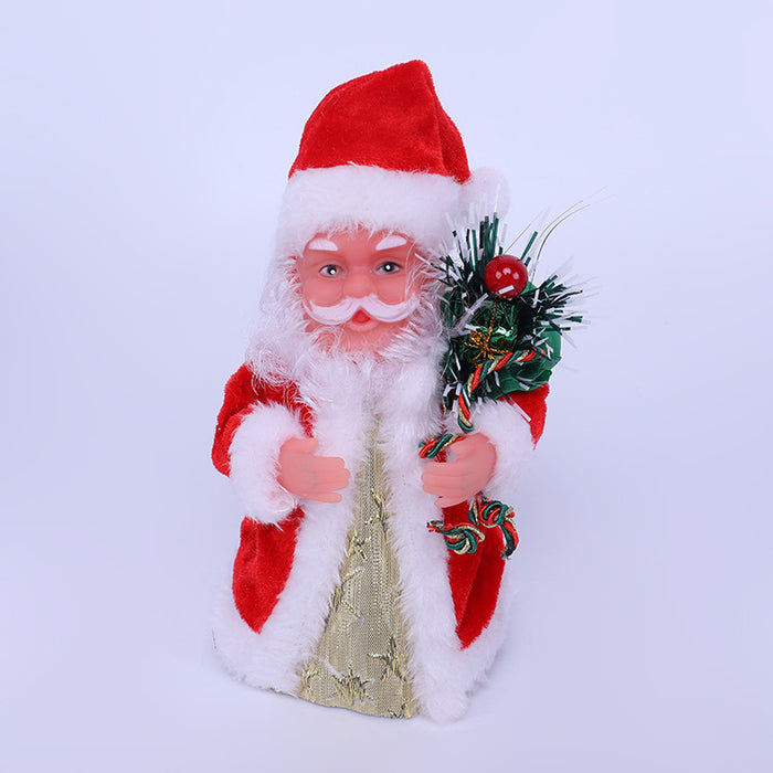 Wholesale Electric  Music Christmas Ornaments Doll Christmas Decorations Christmas Decoration Rotatable Toy