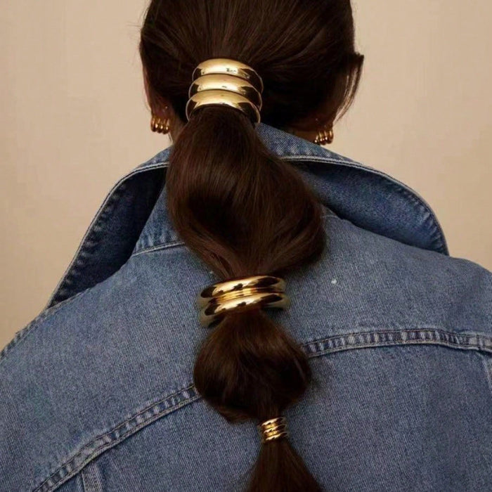 Wholesale U-shaped hair rope high design sense golden hair accessories women