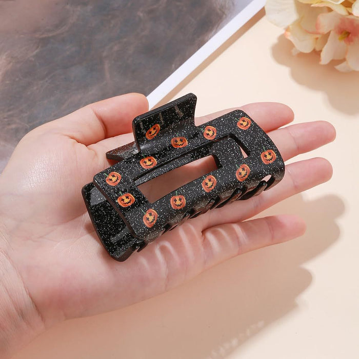 Wholesale Halloween Acrylic Hollow Square Hair Clip JDC-HC-SNSB001