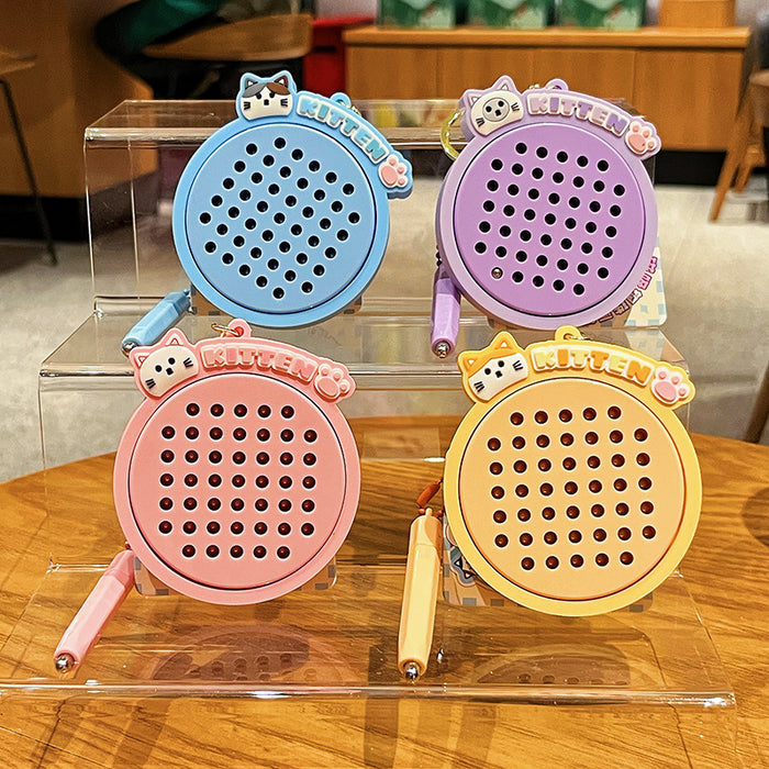 Wholesale Magnetic steel ball drawing board keychain cute cartoon practical keychain children's backpack pendant