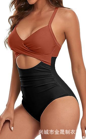 Wholesale Jumpsuit sexy women's swimsuit backless tight cross tie bikini