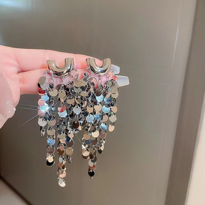 Wholesale Exaggerated Metal Earrings Women's Elegant Celebrity Bride Wedding Earrings