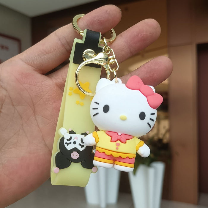 Wholesale Cartoon Silicone Anime Keychain JDC-KC-YiChang034