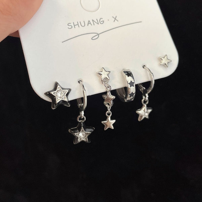 Wholesale Star Ear Buckle  Simple and Exquisite Diamond Earrings