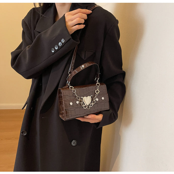 Wholesale New Sweetheart Handbag, niche design, retro shoulder bag, versatile and high-end crossbody bag