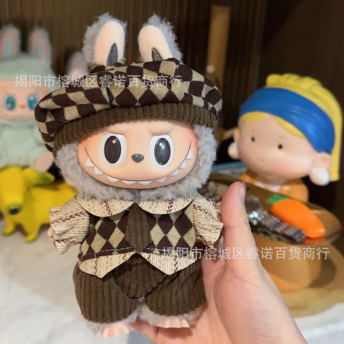 Wholesale Wearable Baby Clothes 17cm Doll Cute  Suit Skirt Plush Clothes