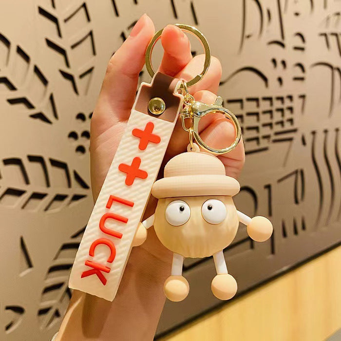 Wholesale Cartoon keychain couple bag decoration car keychain gift