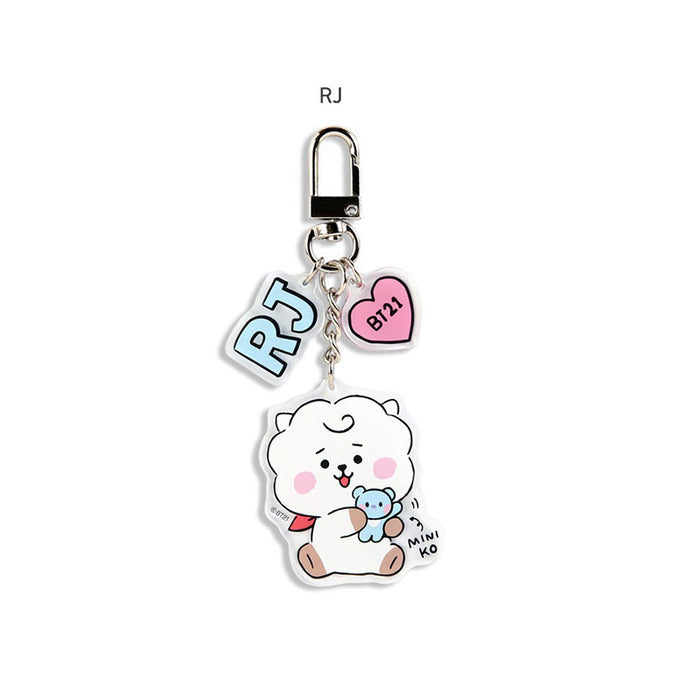 Wholesale Acrylic cute cartoon couple keychains