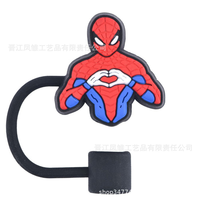 Wholesale 20pcs Food grade stainless steel glass drinking tube cover dust plug cover