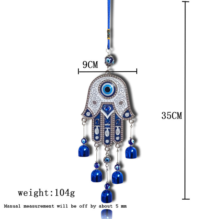 Wholesale Wind Chime Pendant Retro Blue Eye Pendant Devil's Eye Wall Decor Wind Chime
