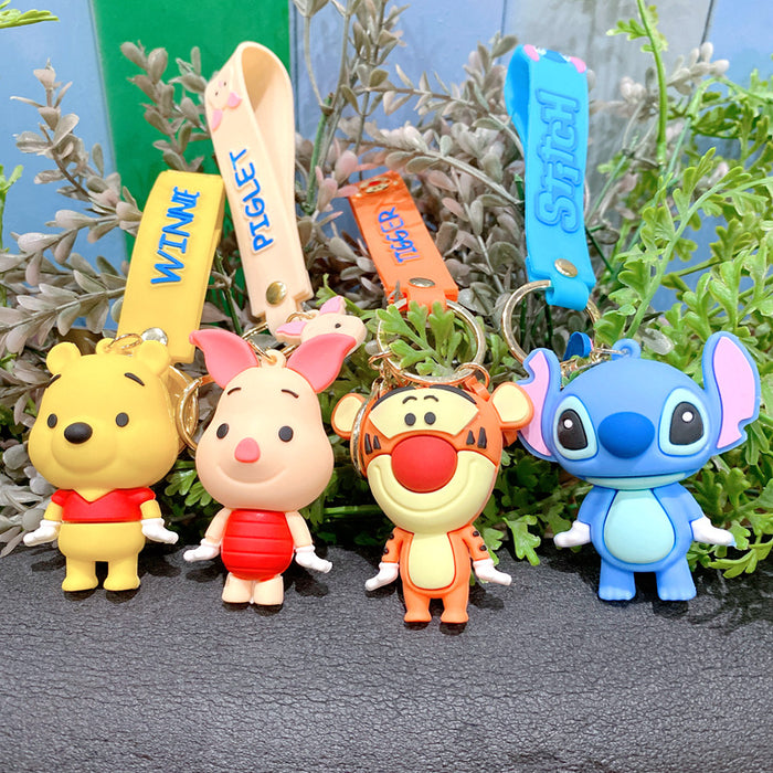 Wholesale cartoon keychain, car keychain, backpack pendant, doll