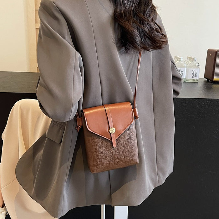 Wholesale Versatile niche phone bag, soft leather retro fashion texture, single shoulder crossbody bag